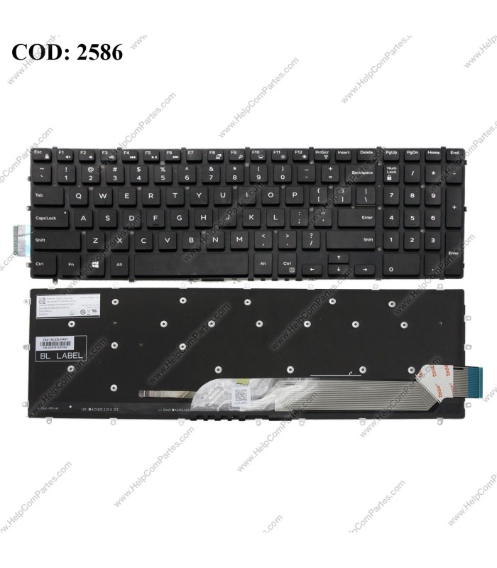 TECLADO DELL INSPIRON GAMING 15 7566 7567 7568 7567 7778 SERIES