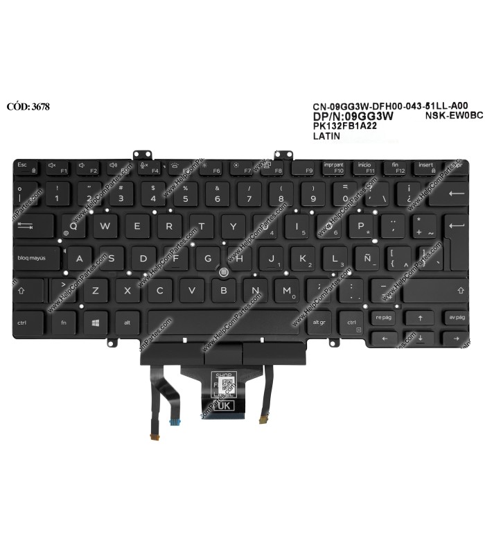 Teclado Dell Latitude Bl Point Series