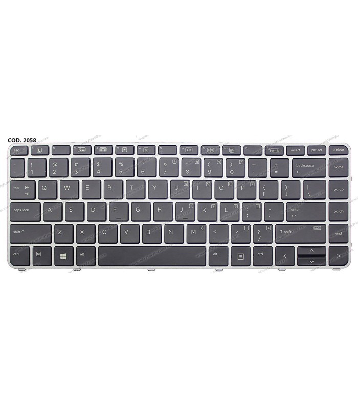 TECLADO HP ELITEBOOK FOLIO 1000 1040 G1 G2 G3 SERIES BACKLIT SILVER