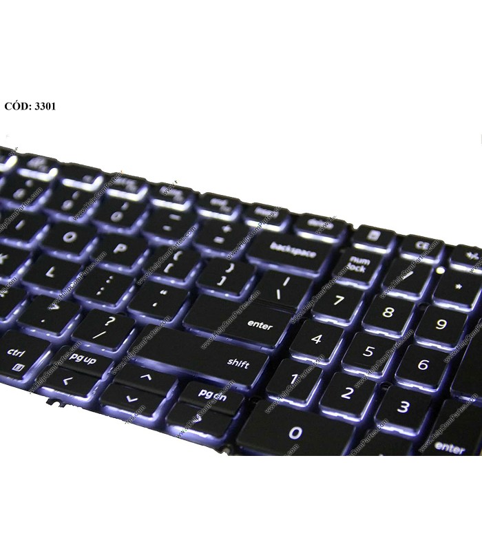 TECLADO DELL INSP. 15 7590 7591 7790 15-7591 5584 5590 5591 5593 5594 5598 3501 3502 3505 5501 5502 5505 GR BL-WH US ORIG