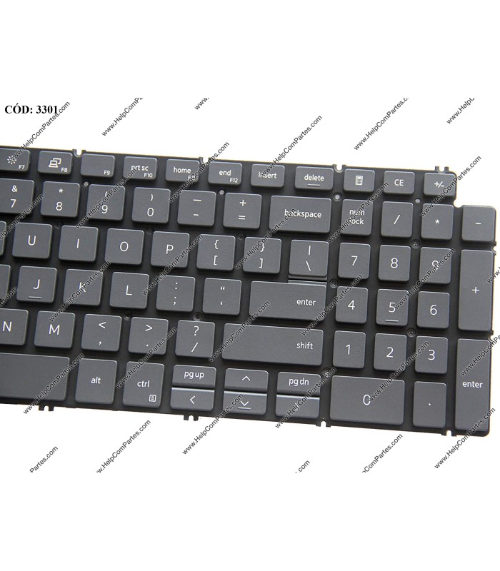 TECLADO DELL INSP. 15 7590 7591 7790 15-7591 5584 5590 5591 5593 5594 5598 3501 3502 3505 5501 5502 5505 GR BL-WH US ORIG