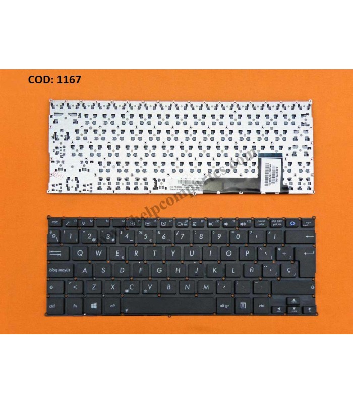 TECLADO ASUS VIVOBOOK E200 F201 F202 Q200 S200 X200 E200H E200 SERIES WIN8 NO MARCO BK SP