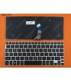 TECLADO TOSHIBA NB10 NB15 NB10T L10W NB15T L15W-B+MARCO WIN8 SILVER US ORIG.