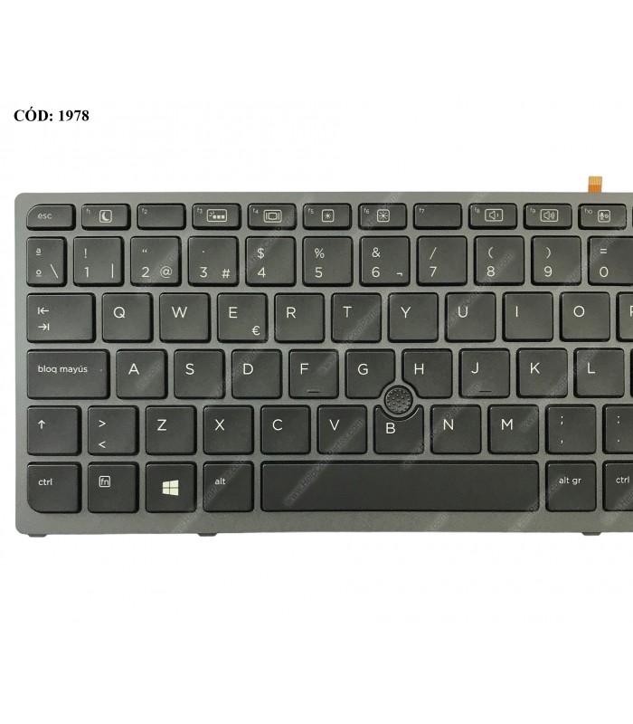 TECLADO HP ZBOOK 15 G3 15 G4 / 17 G3 17 G4  BACKLIT+POINT+ MARCO WIN8 BK SP ORIG.