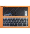 TECLADO HP ELITEBOOK FOLIO 1000 1040 G1 G2 G3 SERIES +BACKLIT SILVER MARCO 818252-161 BK LA ORIG