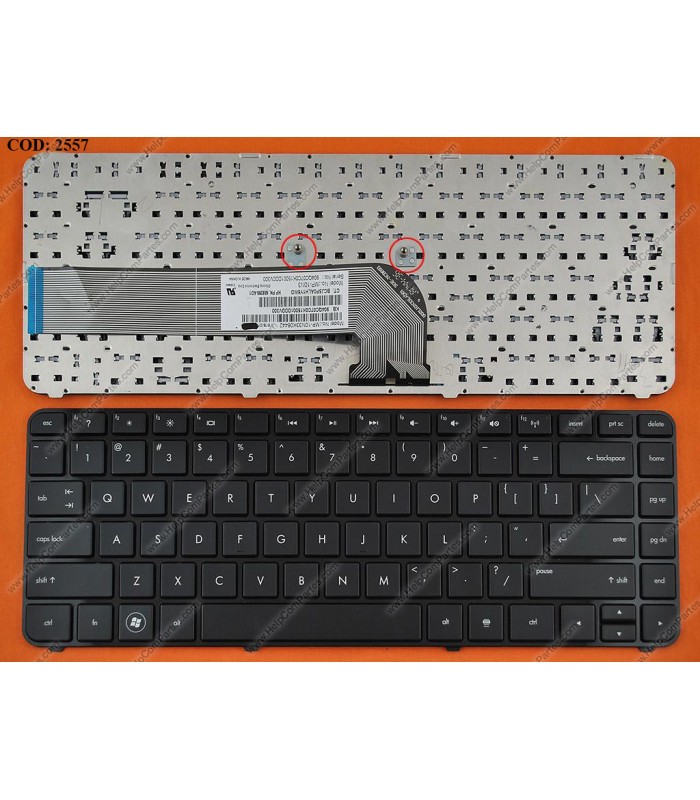 Teclado Hp Dv4 3000 Dv4 4000 Dm4 3000 Series Marco Glossy Bk Us