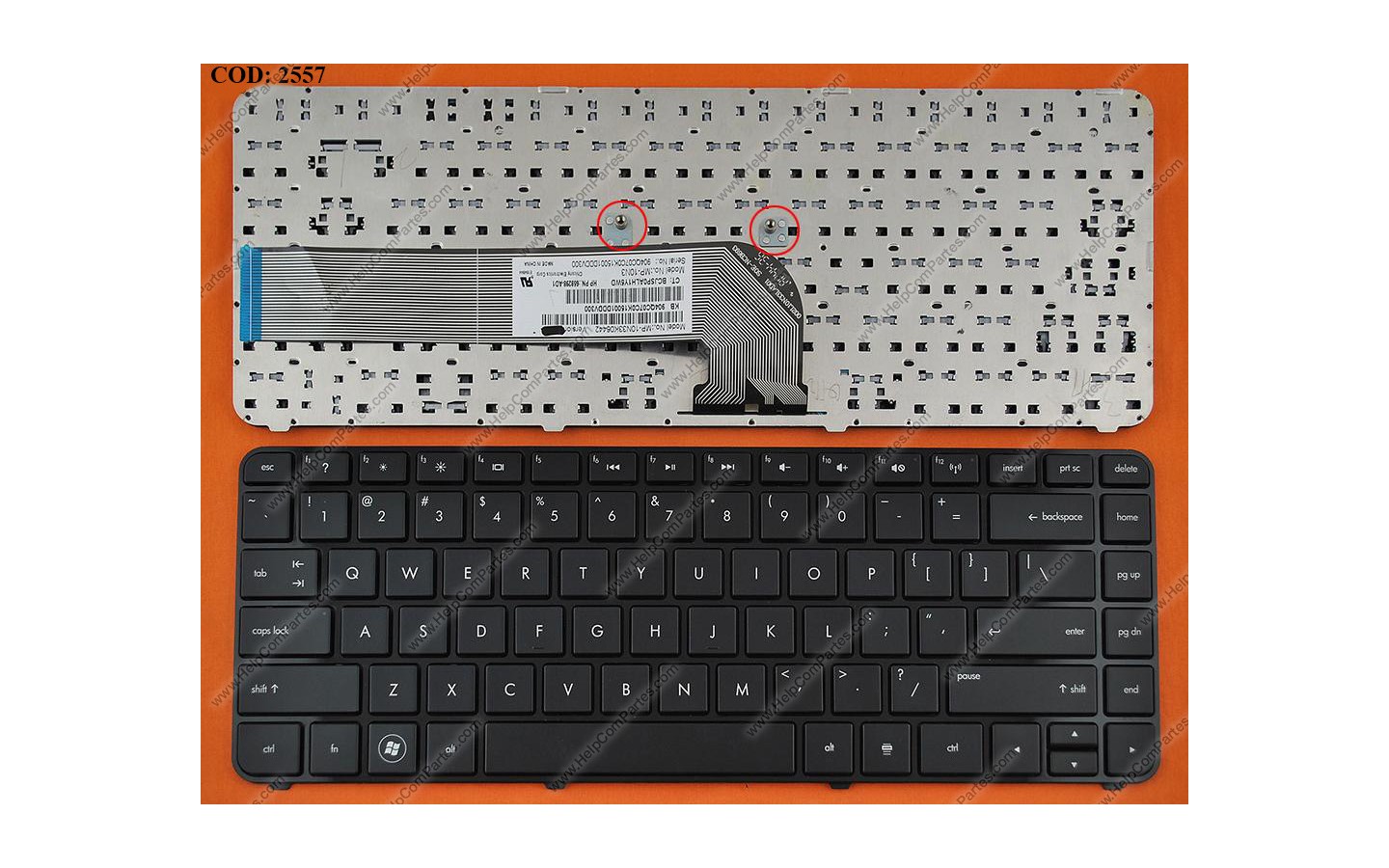 Teclado Hp Dv4 3000 Dv4 4000 Dm4 3000 Series Marco Glossy Bk Us