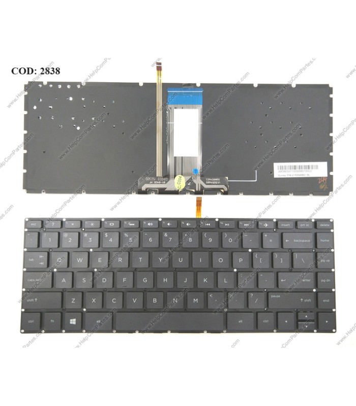 TECLADO HP PAV 14-BS 14-BW 14-BS000 14-BS100 14-BS500 14T-BS000 14Z-BW000 14-CE0000 240 245 246 G6 BK BL US