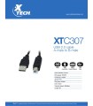 CABLE XTECH USB 2.0 XTC307 IMPRESORA 1.8M TYPE A:MACHO A B:MACHO