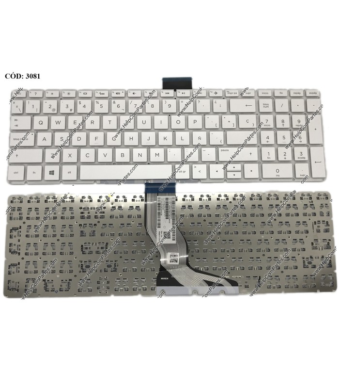 TECLADO HP 15-CC 15T-CC 15-CK 15-BS 15-BR 15-BW 15Q-BD 17G-BR 250 G6 255 G6 SERIES SIN MARCO BL L02367-071 WH  SP